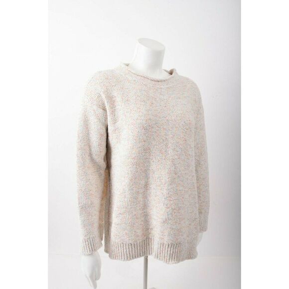 Lou & Grey Womans Sweater Size M Multicolor Pullover Rolled Neck Rainbow - Picture 5 of 6